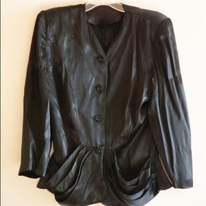 1920s-40’s satin woman’s skirt suit w/gloves